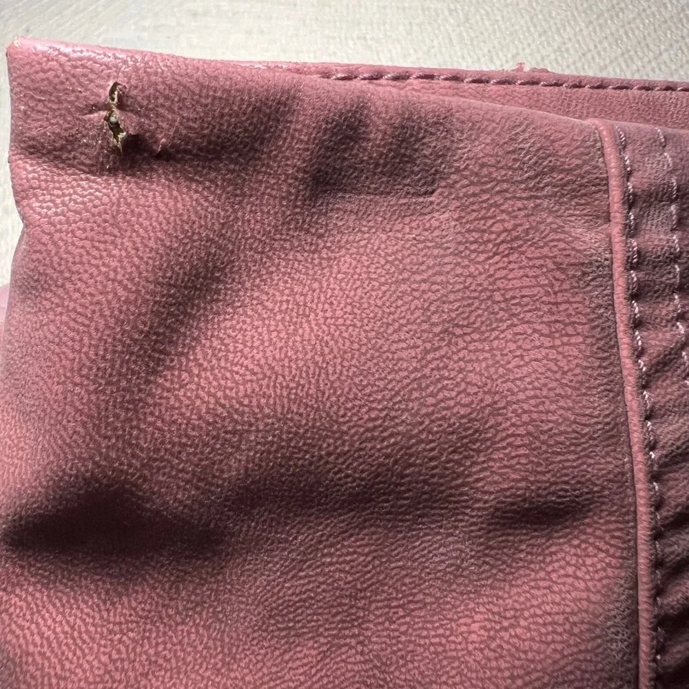 Free People Modern Femme Vegan Leather Mini Skirt Rose Pink Size 0